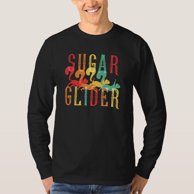 Sugar Glider Flying Squirrel Fans Forest Animal Ro T-Shirt (Vorderseite)