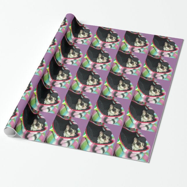 Sugar Glider mit einem Hut Geschenkpapier (Ungerollt)