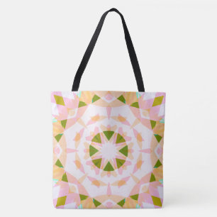 Sugar Pink Spring Green Star Dopamin Decor Strand Tasche