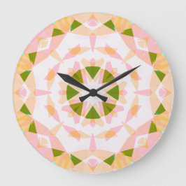 Sugar Pink Spring Green Star Dopamin Dekoration Ar Große Wanduhr
