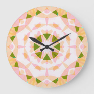 Sugar Pink Spring Green Star Dopamin Dekoration Ar Große Wanduhr