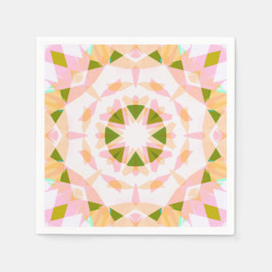 Sugar Pink Spring Green Star Dopamin Dekoration Ar Serviette