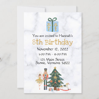Sugar Plum Custom Nutcracker Invitation Anniversai