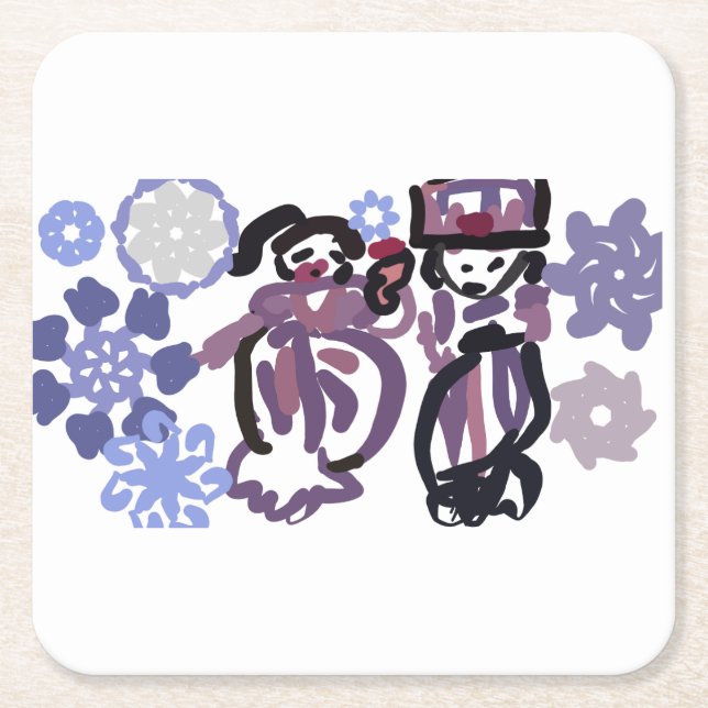 Sugar plum dance  rechteckiger pappuntersetzer (Vorderseite)