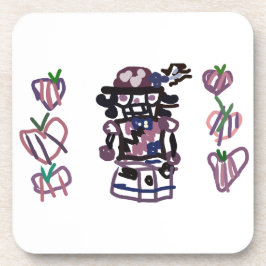 Sugar plum nutcracker getränkeuntersetzer