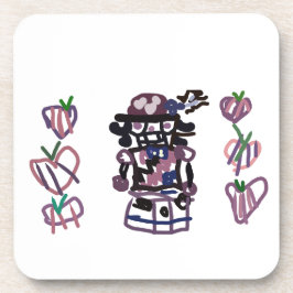 Sugar plum nutcracker getränkeuntersetzer