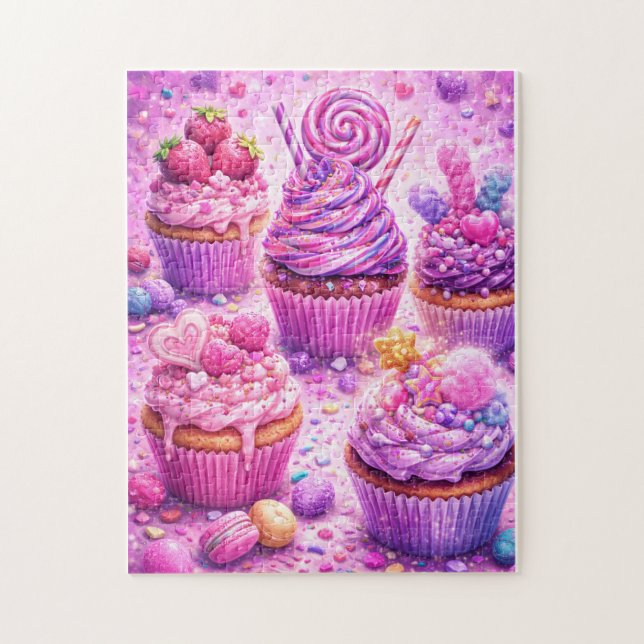 Sugar Rush Dreams: Candy Cupcake Delight (Vertikal)