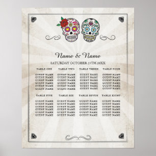 Sugar Sku Rose Table Plan Mariage Poster 8 Siège