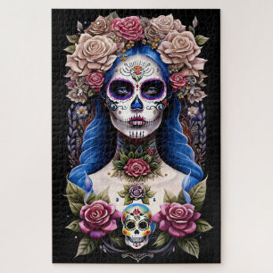 Sugar Skull Art - Blühende Schönheit
