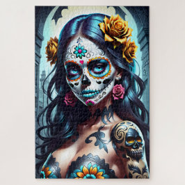 Sugar Skull Art - Blühende Schönheit