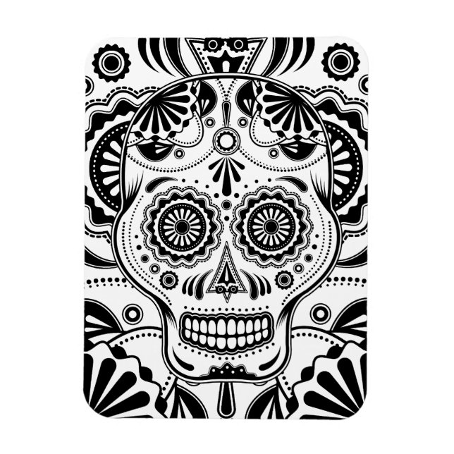 Sugar Skull Art "Day of the Dead" Magnet (Vertikal)