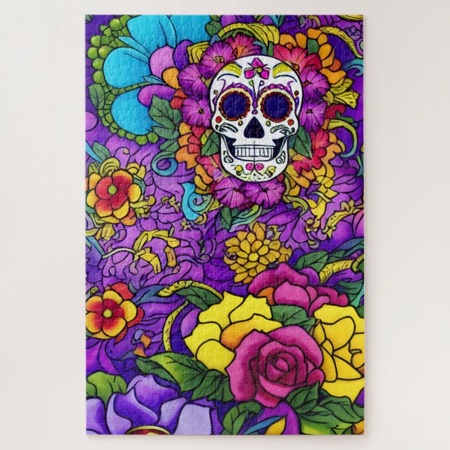 Sugar Skull Art - Día de los Muertos (Vertikal)