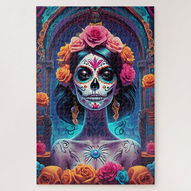 Sugar Skull Art - Embraise the Elegante (Vertikal)