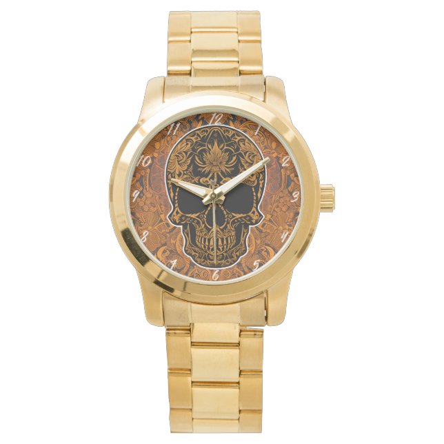 Sugar Skull Art - Fiesta of the Dead Armbanduhr (Vorderseite)