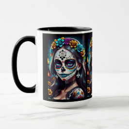 Sugar Skull Art - Kulturelle Schönheit Tasse