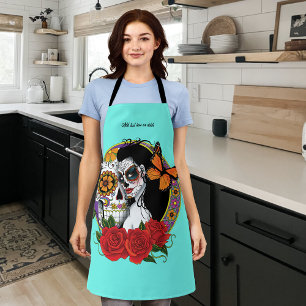 Sugar Skull Art Nouveau Schürze