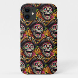 Sugar Skull Art - Pirate Skull Case-Mate iPhone Hülle