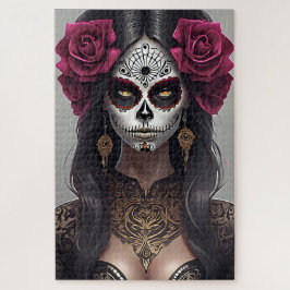 Sugar Skull Art - Rose und Romantik