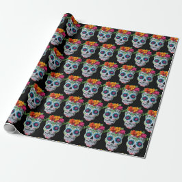 Sugar Skull Day of the Dead Mexican Celebration Geschenkpapier