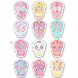 Sugar Skull Day of the Dead Sticker