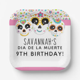 Sugar Skull Dia de La Muerte Halloween Geburtstag Pappteller