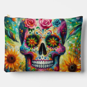 Sugar Skull Dia De Los Muertos Tag der Toten Zubehörtasche