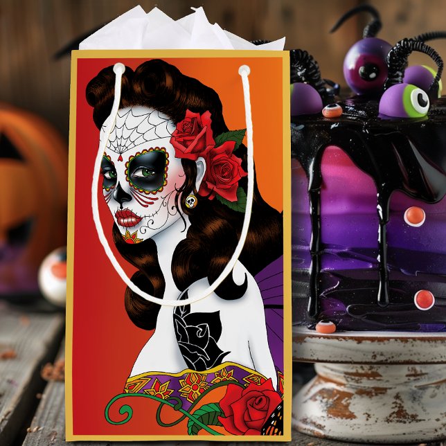 Sugar Skull Fairy Sunset Kleine Geschenktüte (Von Creator hochgeladen)
