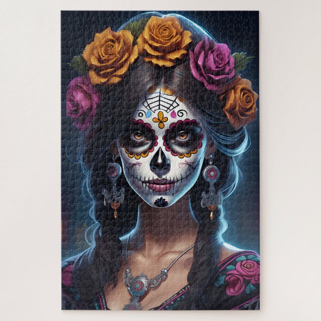 Sugar Skull - Kunst, Dichtung und Musik (Vertikal)