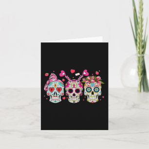 Sugar Skull Liebhaber Valentinstag Paarung Karte
