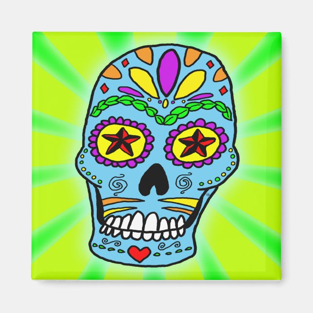 Sugar Skull Magnet (Vorne)