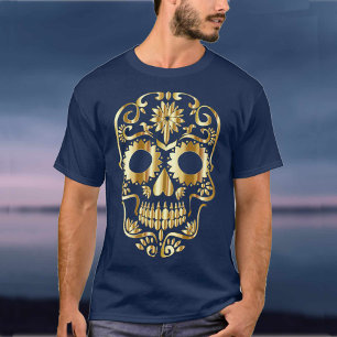 Sugar Skull Mexikanischer Tag der Toten Kulturkuns T-Shirt