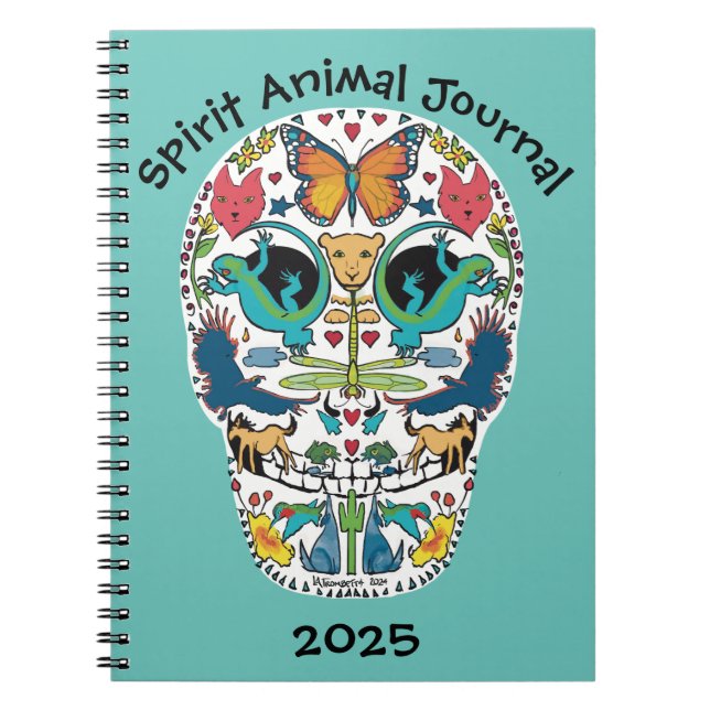 Sugar Skull Notebook Journal Notizblock (Vorderseite)