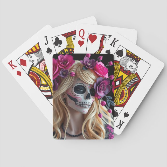 Sugar-skull playing cards spielkarten (Rückseite)