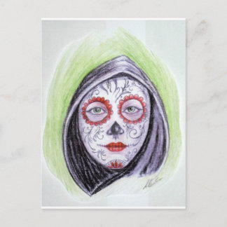 Sugar skull postkarte