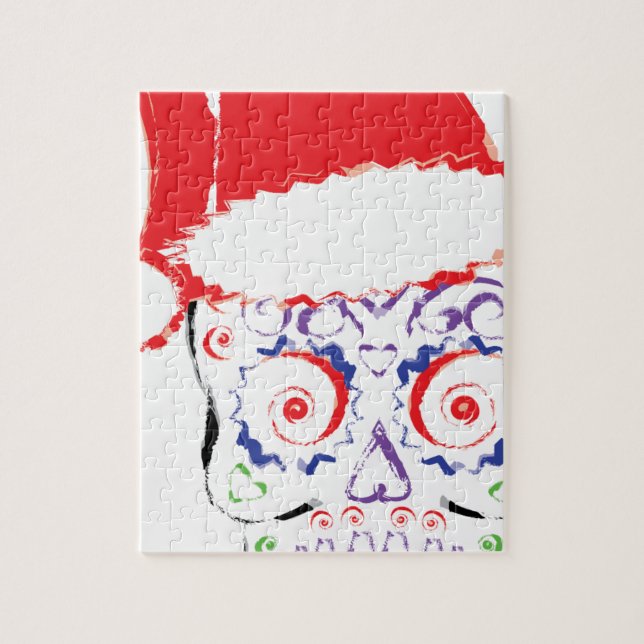 Sugar Skull Santa (Vertikal)