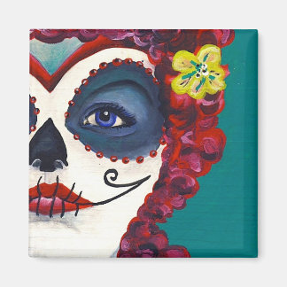 Sugar Skull Schönheit Magnet