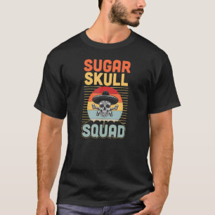 Sugar Skull Squad Retro Mexikanischer Stolz Dia de T-Shirt