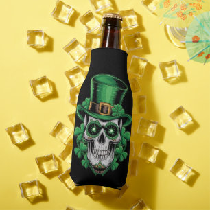 Sugar Skull St Patrick Day Lucky Kleeblatt Flaschenkühler