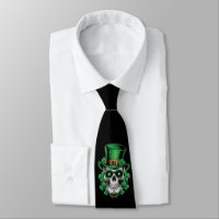 Sugar Skull St Patrick Day Lucky Kleeblatt