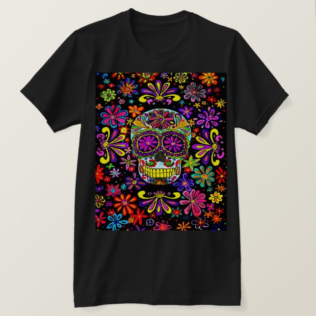Sugar Skull T - Shirt (Design vorne)