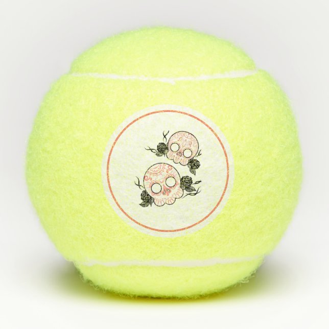 SUGAR SKULL Tennis Ball (Vorderseite)
