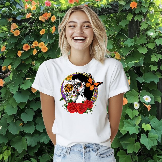 Sugar Skulls Art Nouveau T-Shirt (Von Creator hochgeladen)