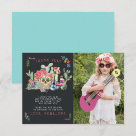 Sugar Skulls Day of the Dead Foto Danke Card Einladung
