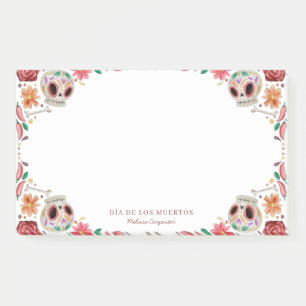 Sugar Skulls Día de los Muertos Theme Post-it Klebezettel