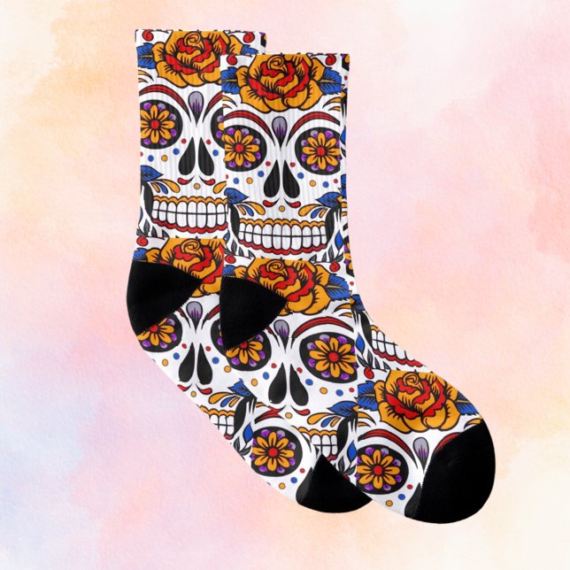 Sugar Skulls Holidays Muster Socken (Von Creator hochgeladen)