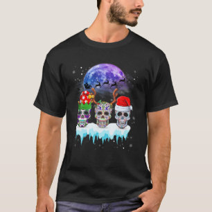 Sugar Skulls Weihnachten Weihnachten Funny Skulls T-Shirt
