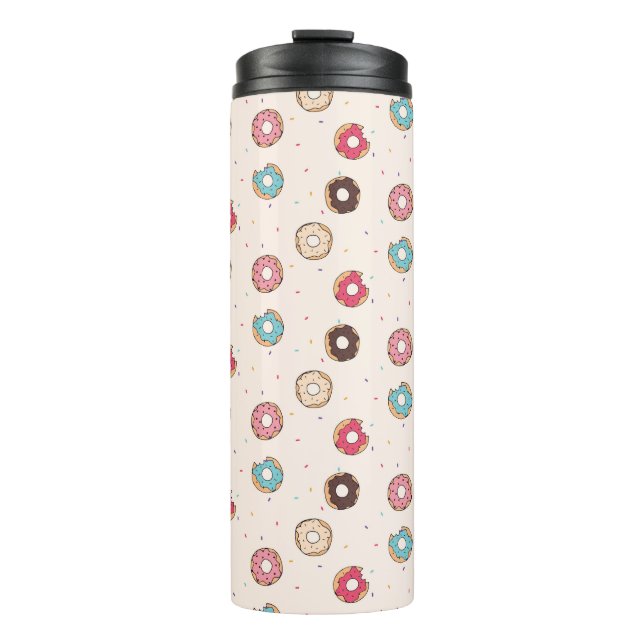 Sugar Sweet Donut Muster Thermosbecher (Vorderseite)