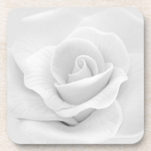 Sugar White Rose Getränkeuntersetzer