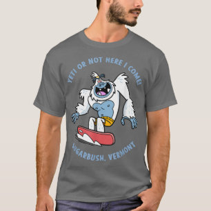 Sugarbush, Vermont Yeti Snowboarding Vacation Kids T-Shirt