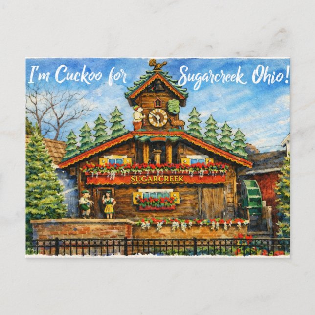 Sugarcreek Ohio Postkarte (Vorderseite)